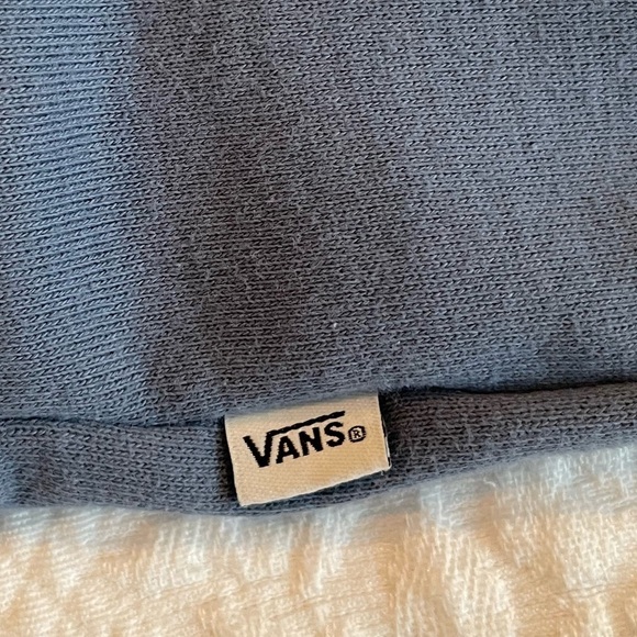 VANS Embroidered Flower Bouquet Crew Neck Sweatshirt Dusty Blue Grandma Vibes XS - Picture 5 of 10